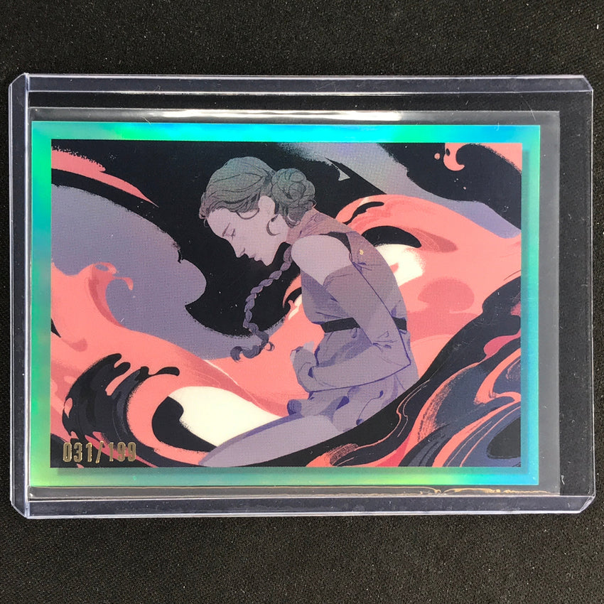 2023 Star Wars Galaxy Chrome Padme Amidala Women Of Star Wars Aqua 31/199