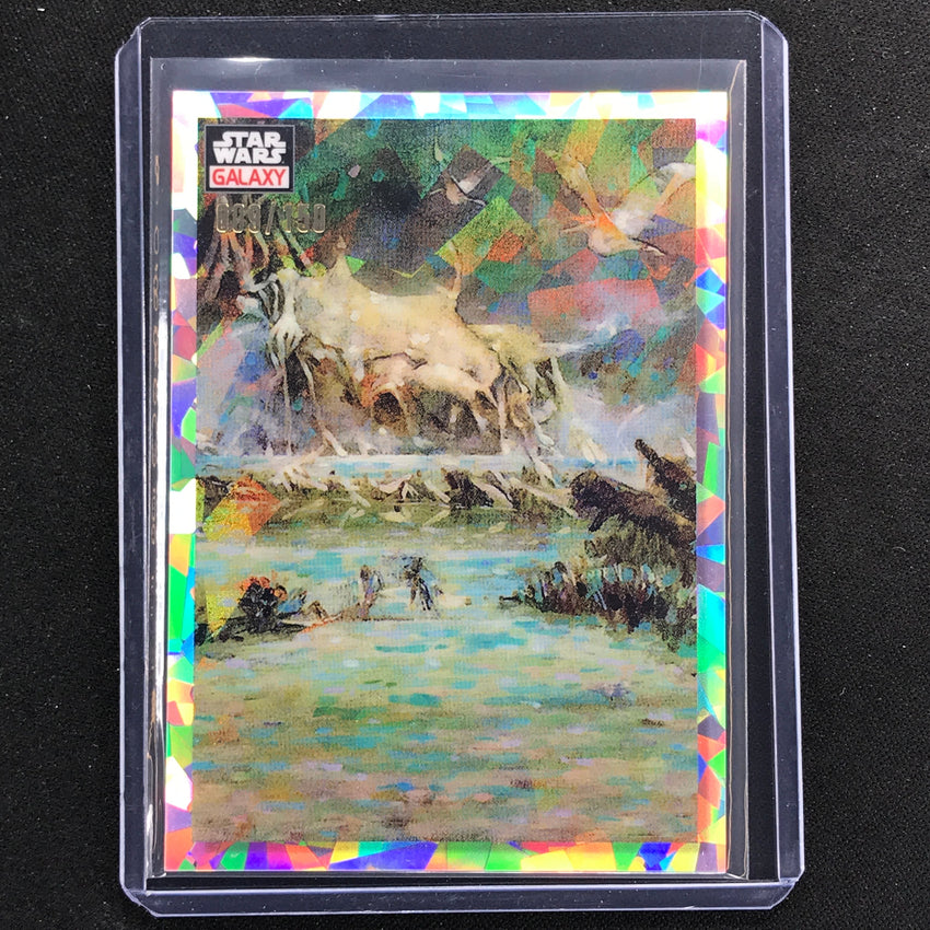 2023 Star Wars Galaxy Chrome Yodas Hut Base Atomic 9/150 No 15