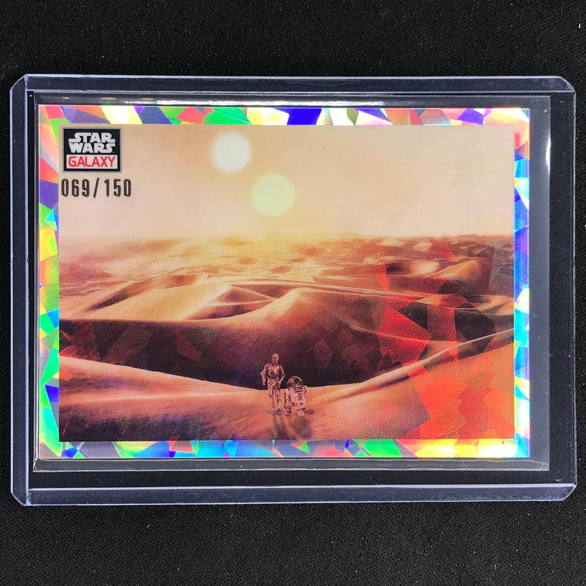 2023 Star Wars Galaxy Chrome Tatooine Sunset Base Atomic 69/150 No 91