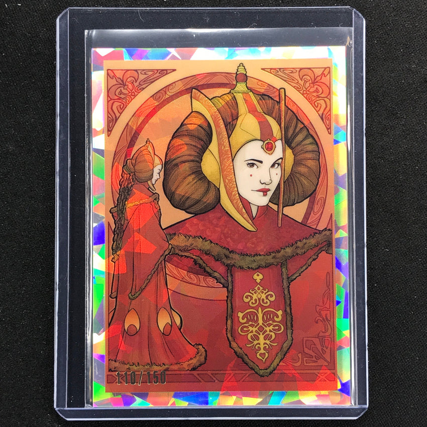 2023 Star Wars Galaxy Chrome Queen Amidala Women Of Star Wars Atomic 110/150