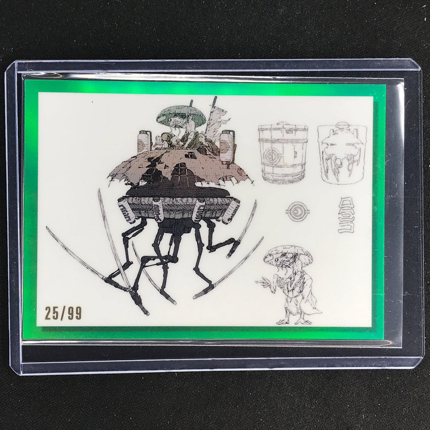 2023 Star Wars Galaxy Chrome Probe Droid - Duel Galactic Visions Green 25/99 No 3