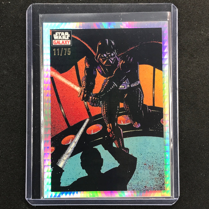 2023 Star Wars Galaxy Chrome CARBONITE CHAMBER DUEL Base Prism 11/75 #22