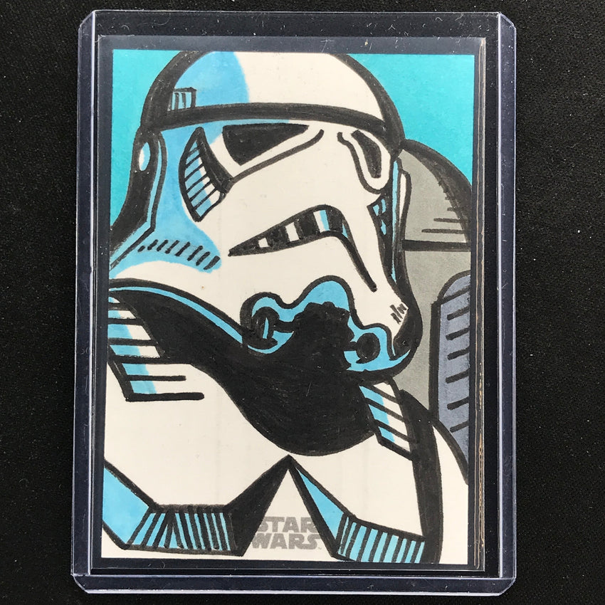2023 Star Wars Galaxy Chrome Stormtrooper Sketch Card 1/1 Eric Medina