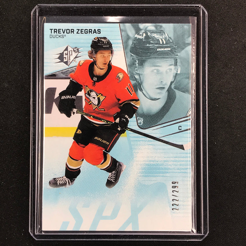 2022-23 Spx Nhl Trevor Zegras Veteran Base 222/299