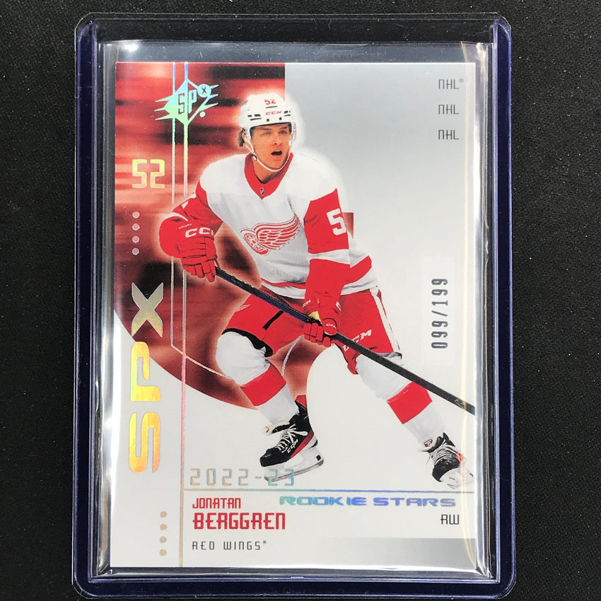 2022-23 Spx Nhl Jonatan Berggren 2002-03 Retro Rookie Base 99/199