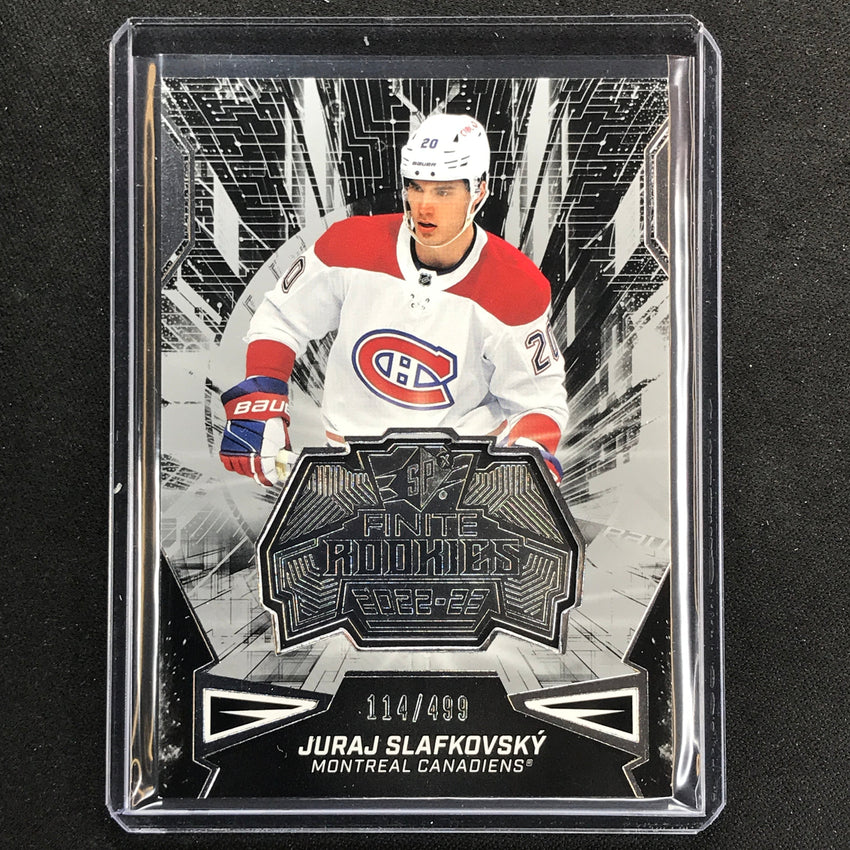 2022-23 Spx Nhl Juraj Slafkovsky Finite Rookies Silver 114/499