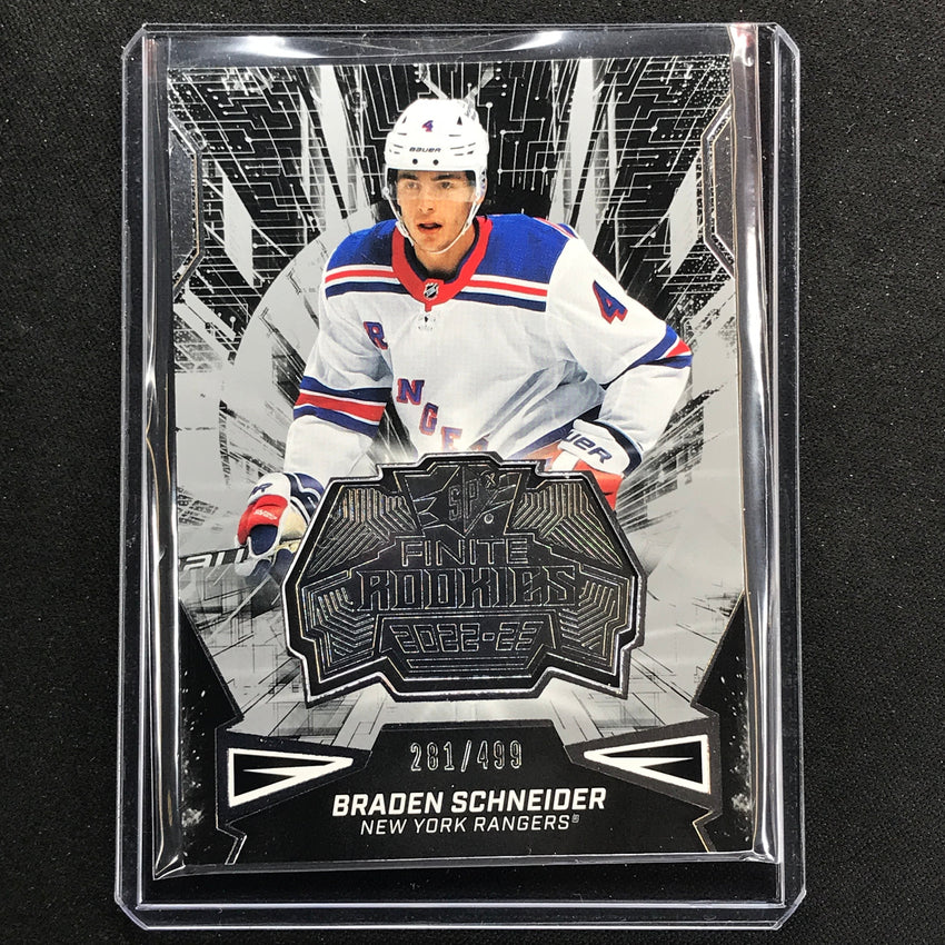 2022-23 Spx Nhl Braden Schneider Finite Rookies Silver 281/499