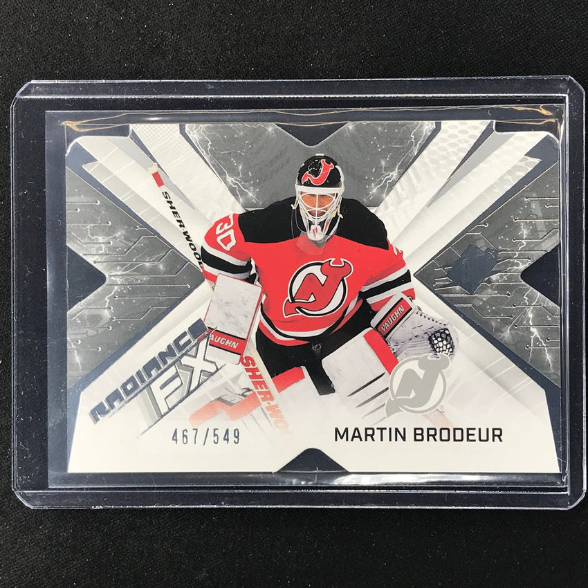 2022-23 Spx Nhl Martin Brodeur Radiance Fx Veteran Silver 467/549