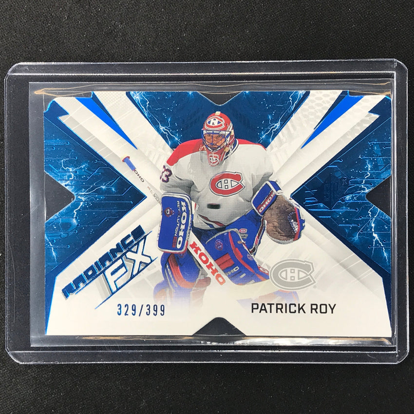 2022-23 Spx Nhl Patrick Roy Radiance Fx Veteran Blue 329/399