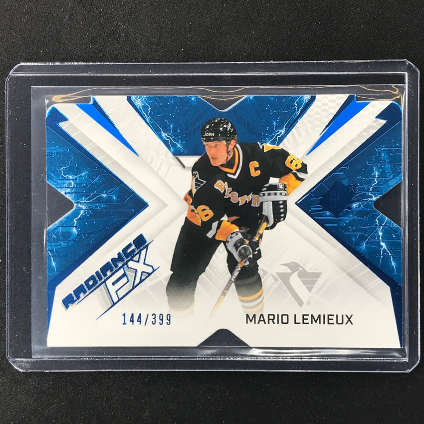 2022-23 Spx Nhl Mario Lemieux Radiance Fx Veteran Blue 144/399