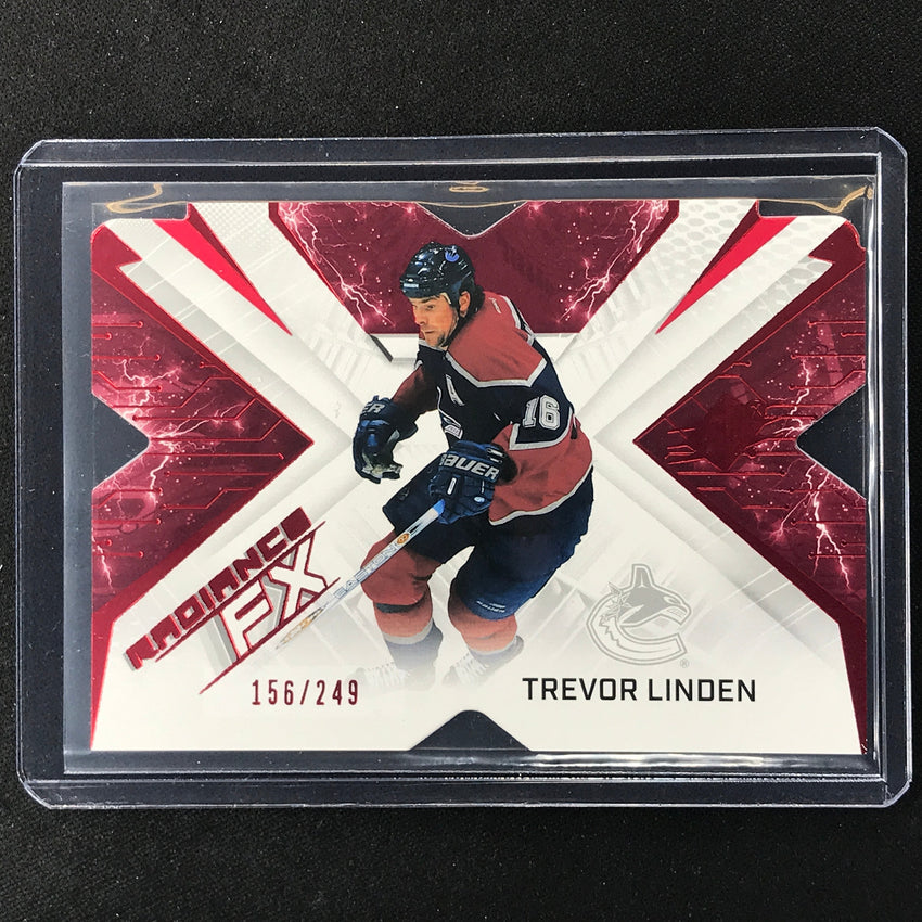 2022-23 Spx Nhl Trevor Linden Radiance Fx Veteran Red 156/249