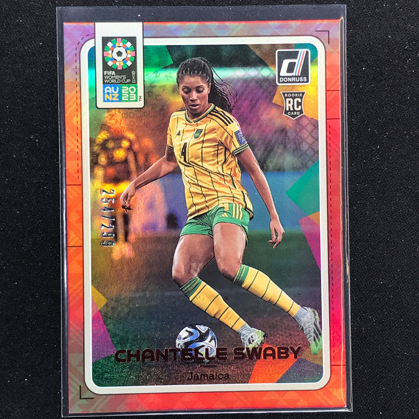 2023 Donruss Fifa Womens World Cup Chantelle Swaby Rookie Red 254/299 No 87