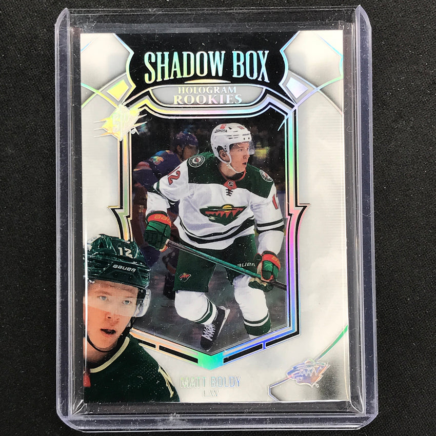 2022-23 SPx NHL MATT BOLDY Shadow Box Hologram Rookie SP #16