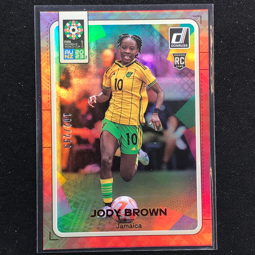 2023 Donruss Fifa Womens World Cup Jody Brown Rookie Red 102/299 No 89