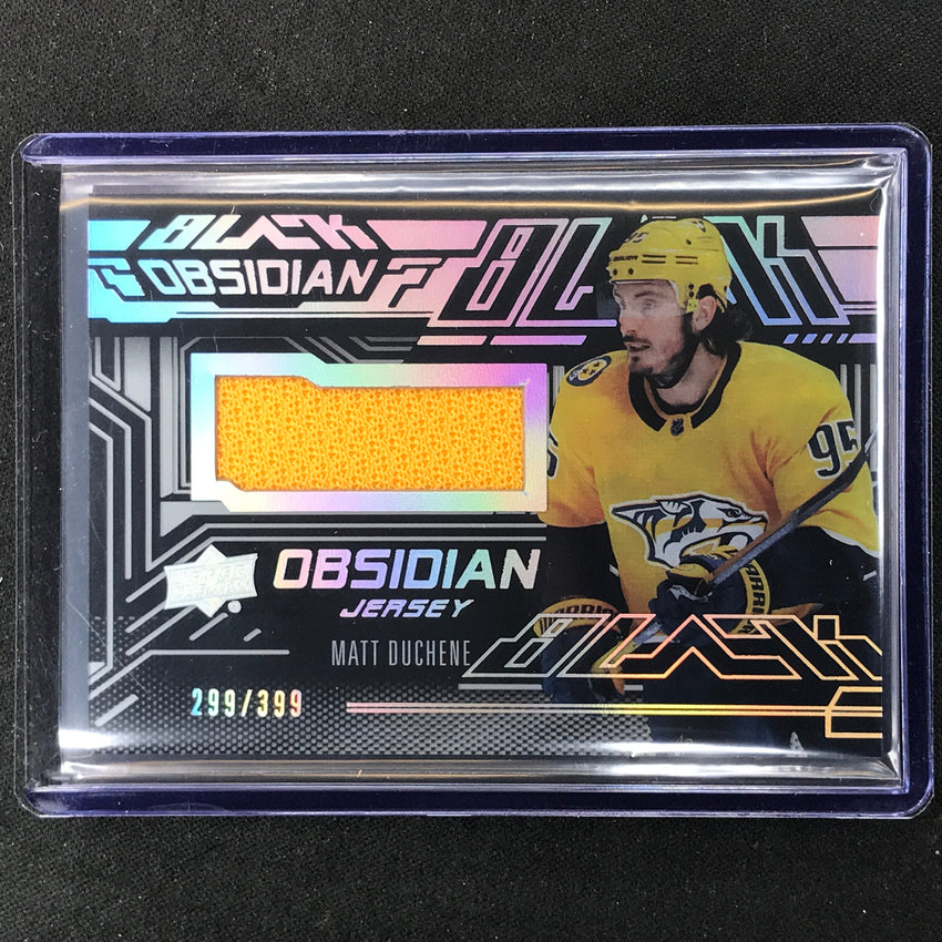 2022-23 Spx Nhl Matt Duchene Ud Black Obsidian Rookie Jersey 299/399