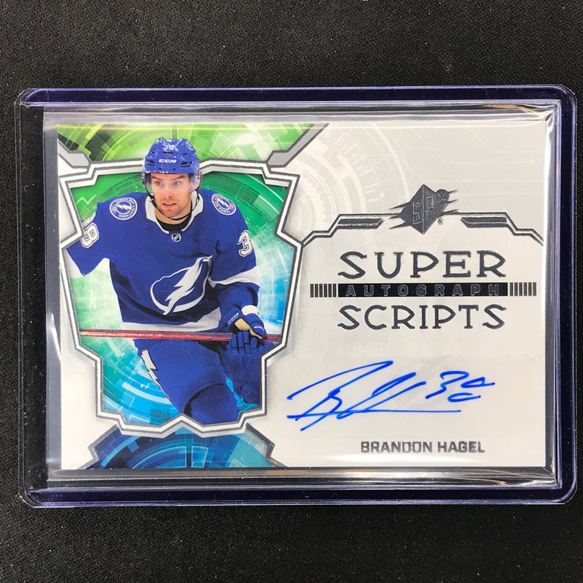 2022-23 Spx Nhl Brandon Hagel Veteran Superscripts Auto Base No Bh