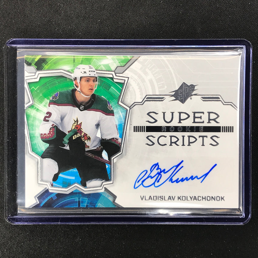 2022-23 Spx Nhl Vladislav Kolyachonok Rookie Superscripts Auto Base No Vk