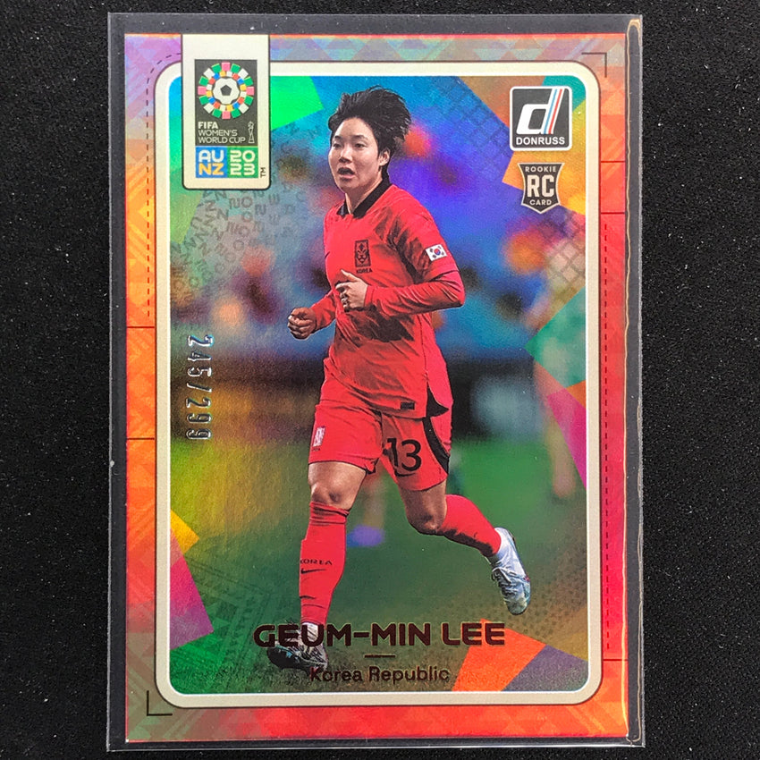 2023 Donruss Fifa Womens World Cup Geum-min Lee Rookie Red 245/299 No 98