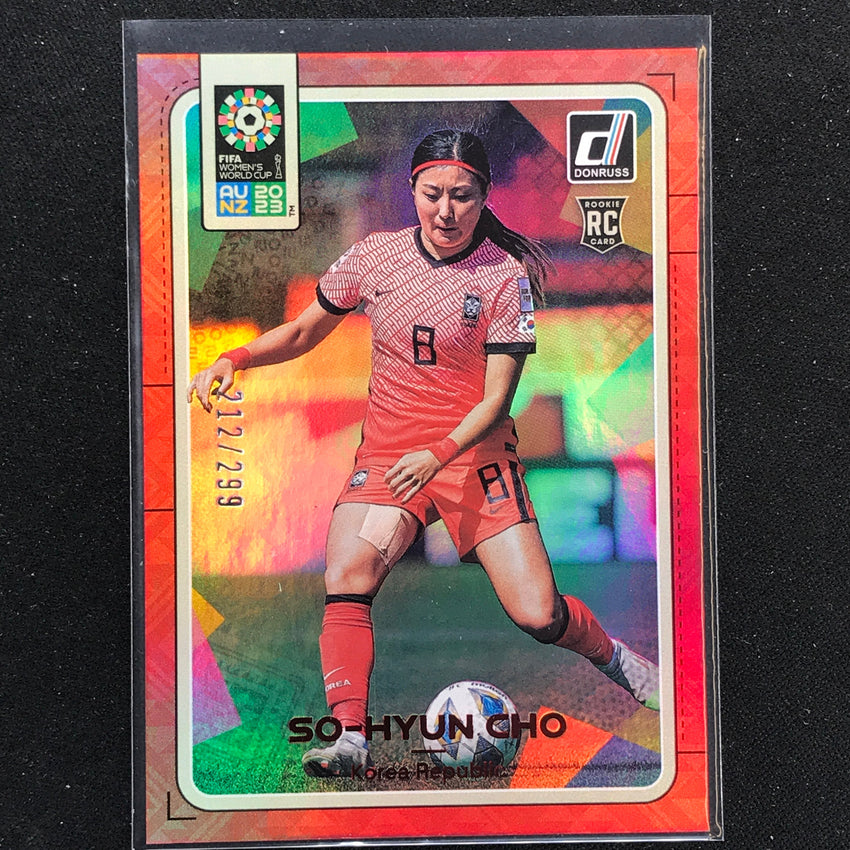 2023 Donruss Fifa Womens World Cup So-hyun Cho Rookie Red 212/299 No 102