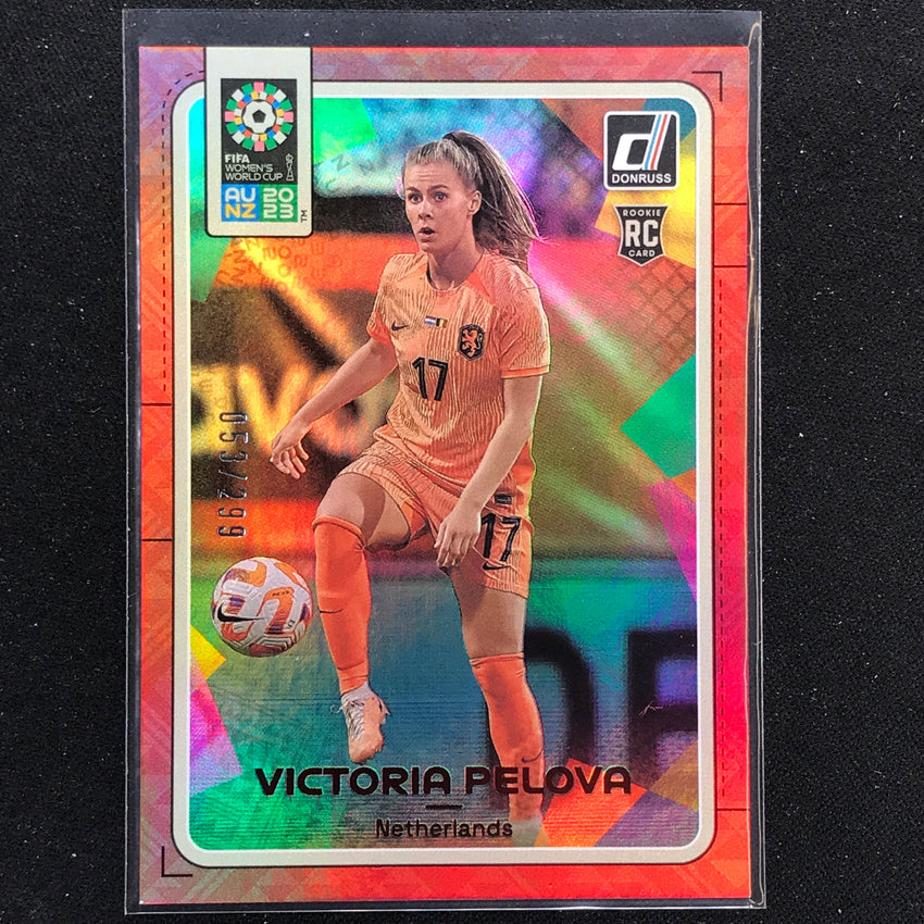 2023 Donruss Fifa Womens World Cup Victoria Pelova Rookie Red 53/299 No 115
