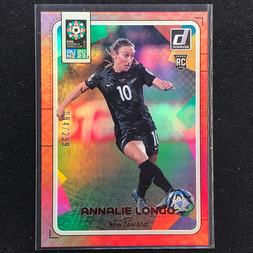 2023 Donruss Fifa Womens World Cup Annalie Longo Rookie Red 84/299 No 116