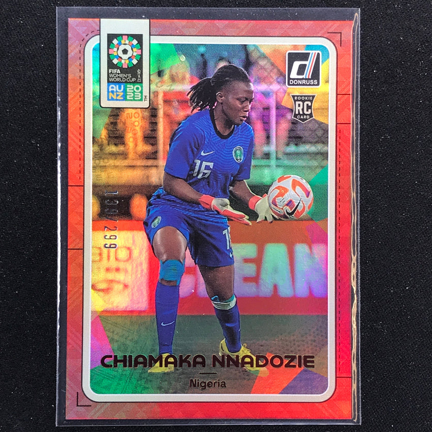 2023 Donruss Fifa Womens World Cup Chiamaka Nnadozie Rookie Red 139/299 No 123