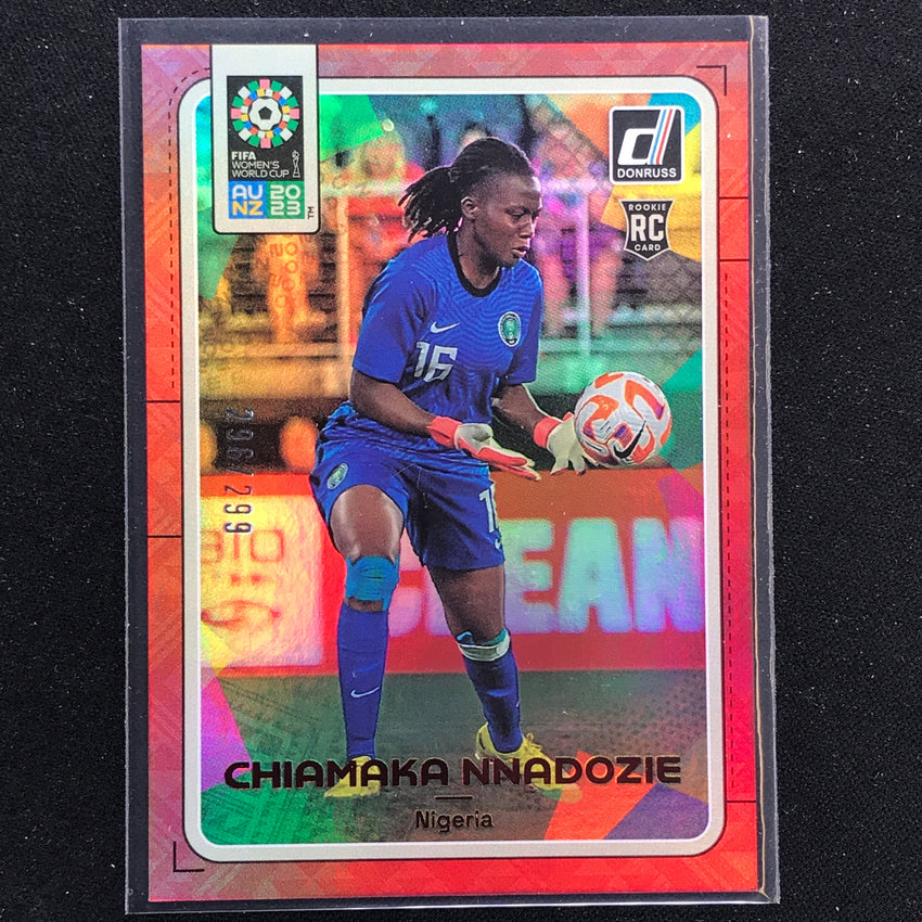 2023 Donruss Fifa Womens World Cup Chiamaka Nnadozie Rookie Red 296/299 No 123