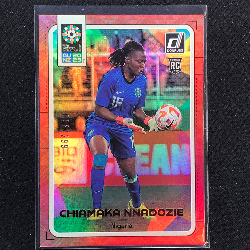 2023 Donruss Fifa Womens World Cup Chiamaka Nnadozie Rookie Red 6/299 No 123