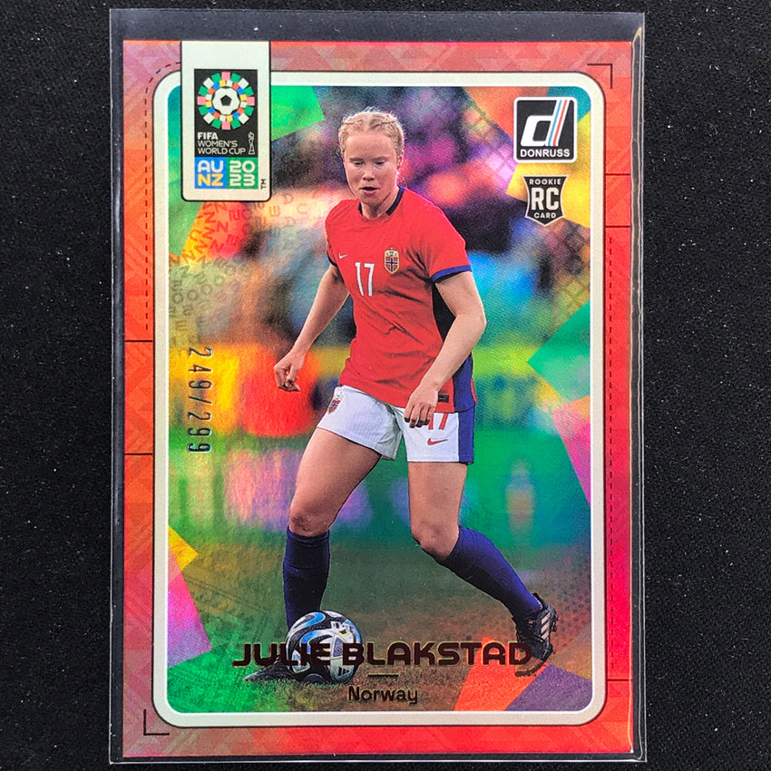 2023 Donruss Fifa Womens World Cup Julie Blakstad Rookie Red 249/299 No 133