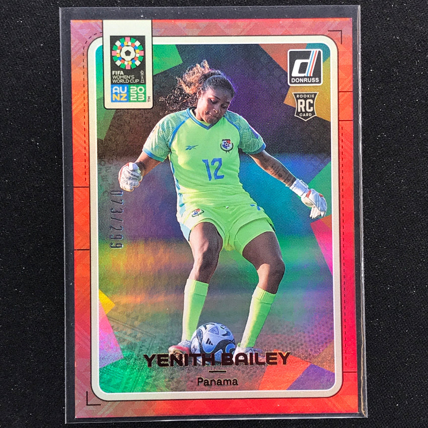 2023 Donruss Fifa Womens World Cup Yenith Bailey Rookie Red 73/299 No 139