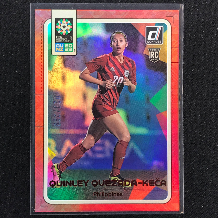 2023 Donruss Fifa Womens World Cup Quinley Quezada-keca Rookie Red 23/299 No 142