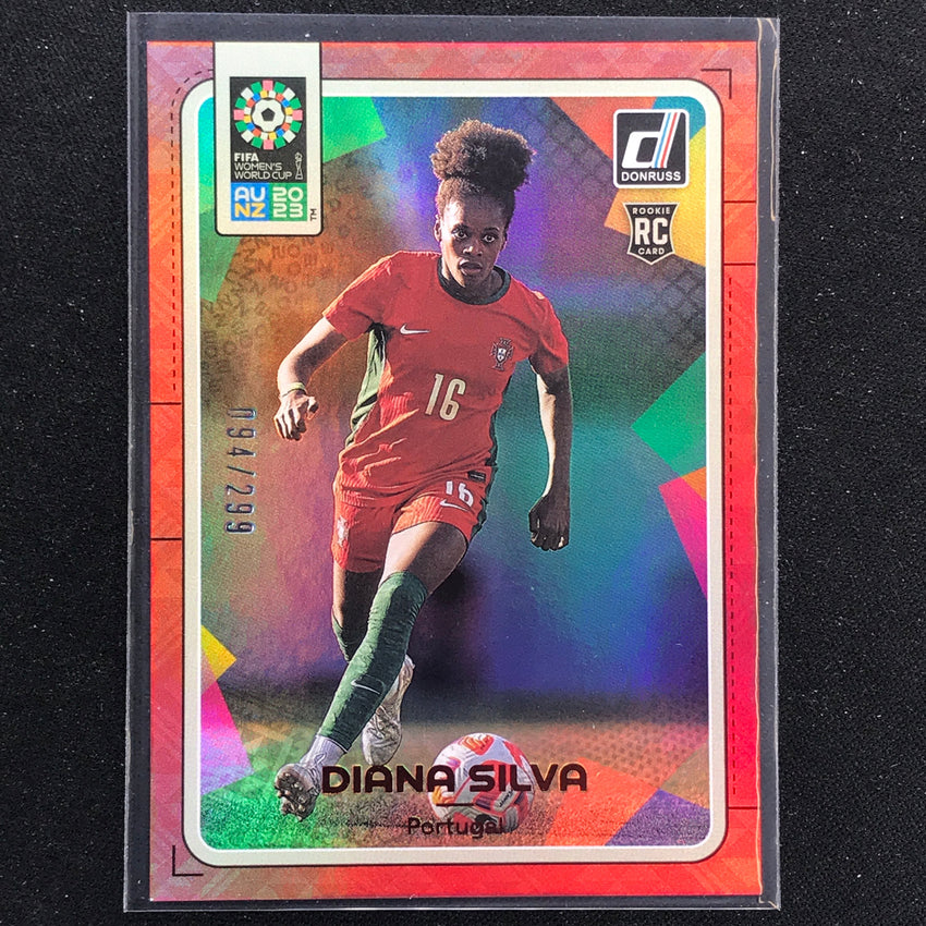 2023 Donruss Fifa Womens World Cup Diana Silva Rookie Red 94/299 No 149