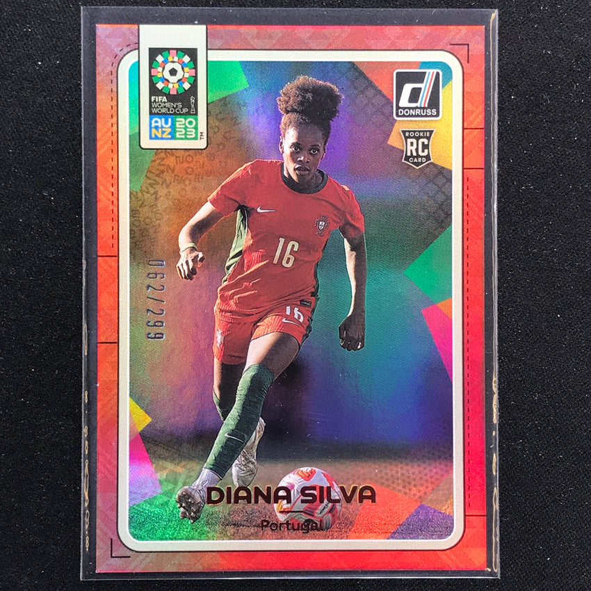2023 Donruss Fifa Womens World Cup Diana Silva Rookie Red 62/299 No 149