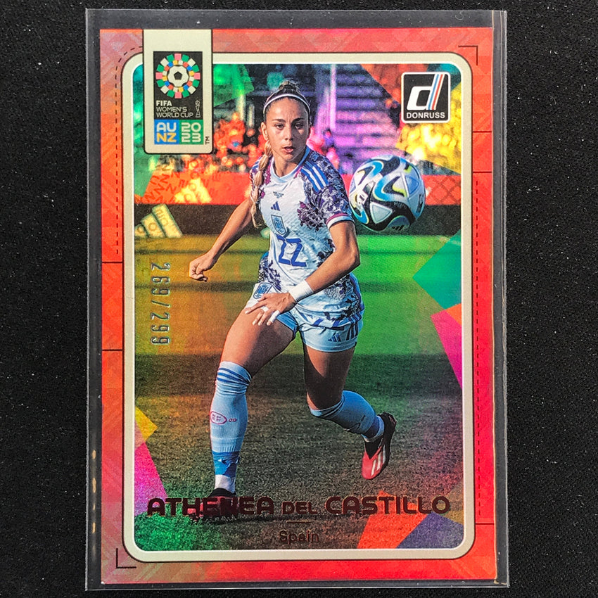 2023 Donruss Fifa Womens World Cup Athenea Del Castillo Rookie Red 269/299 No 165
