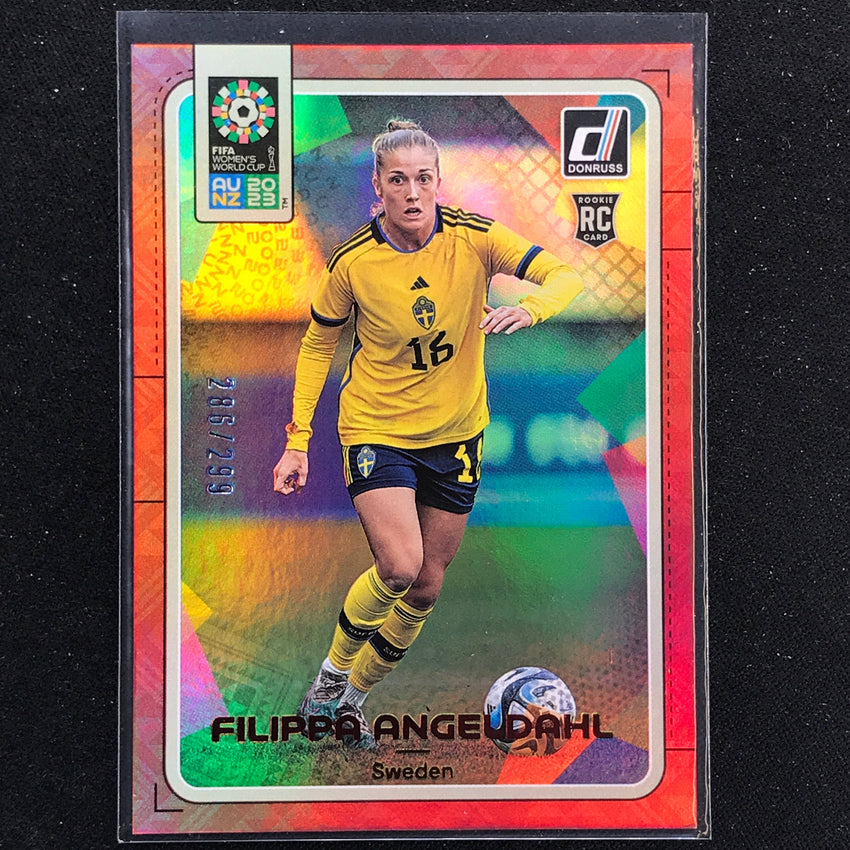 2023 Donruss Fifa Womens World Cup Filippa Angeldahl Rookie Red 286/299 No 171