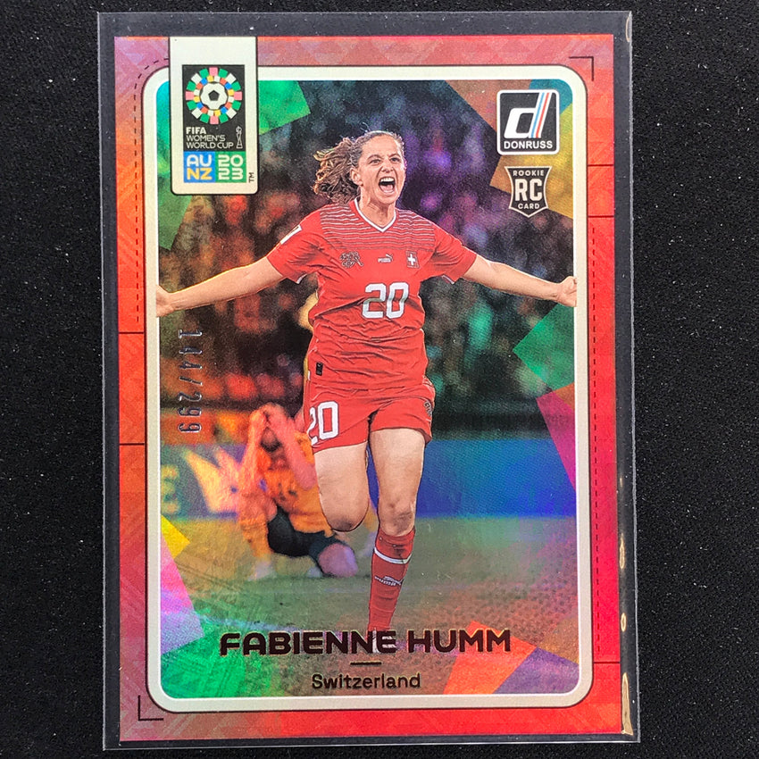 2023 Donruss Fifa Womens World Cup Fabienne Humm Rookie Red 144/299 No 178