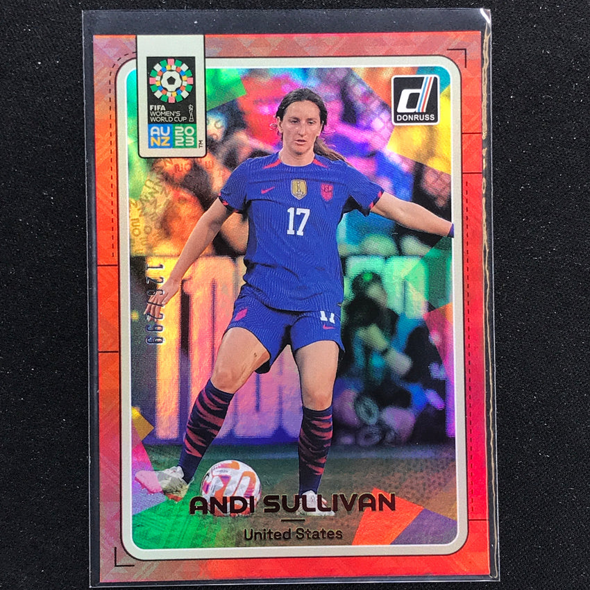 2023 Donruss Fifa Womens World Cup Andi Sullivan Red 126/299 No 184
