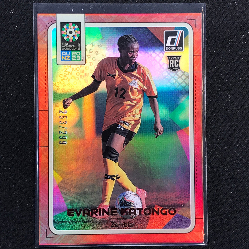 2023 Donruss Fifa Womens World Cup Evarine Katongo Rookie Red 253/299 No 196