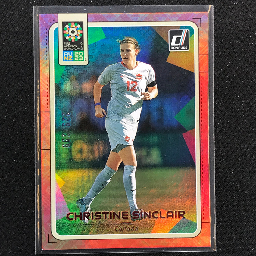 2023 Donruss Fifa Womens World Cup Christine Sinclair Sp Red 229/299 No 203