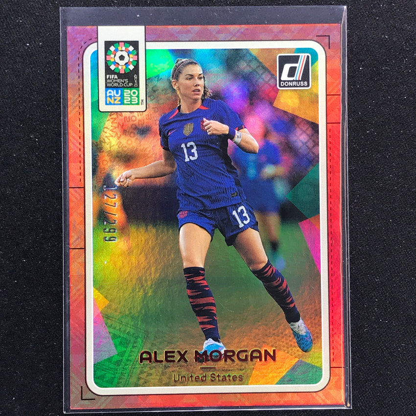 2023 Donruss Fifa Womens World Cup Alex Morgan Sp Red 127/299 No 221