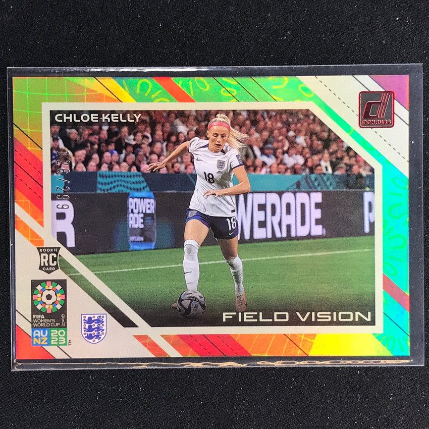 2023 Donruss Fifa Womens World Cup Chloe Kelly Field Vision Rookie Red 126/299