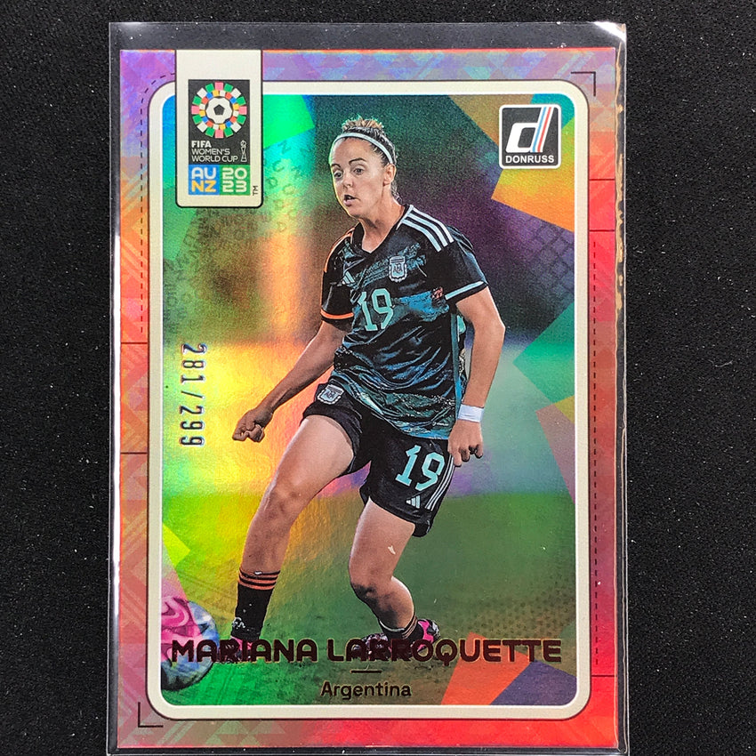 2023 Donruss Fifa Womens World Cup Mariana Larroquette Red 281/299 No 4