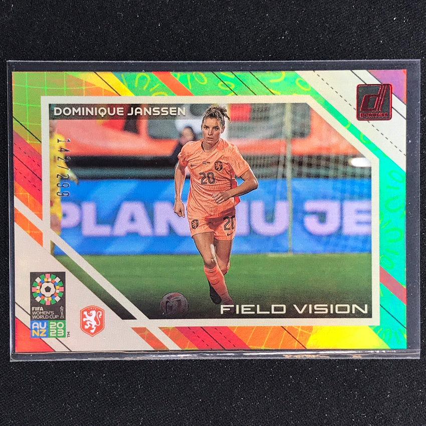 2023 Donruss Fifa Womens World Cup Dominique Janssen Field Vision Red 142/299