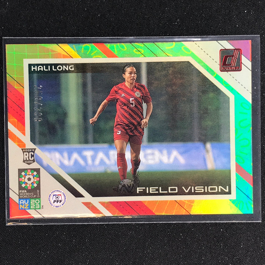 2023 Donruss Fifa Womens World Cup Hali Long Field Vision Rookie Red 258/299