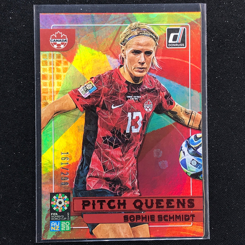 2023 Donruss Fifa Womens World Cup Sophie Schmidt Pitch Queens Red 161/299