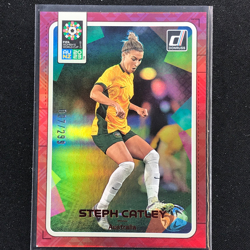 2023 Donruss Fifa Womens World Cup Steph Catley Red 7/299 No 12