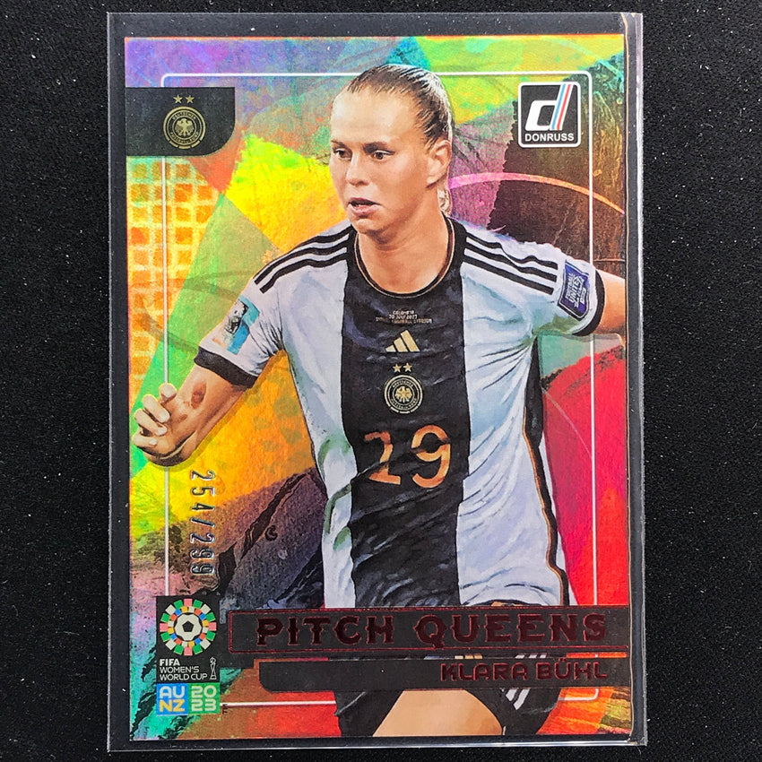 2023 Donruss Fifa Womens World Cup Klara Buhl Pitch Queens Red 254/299