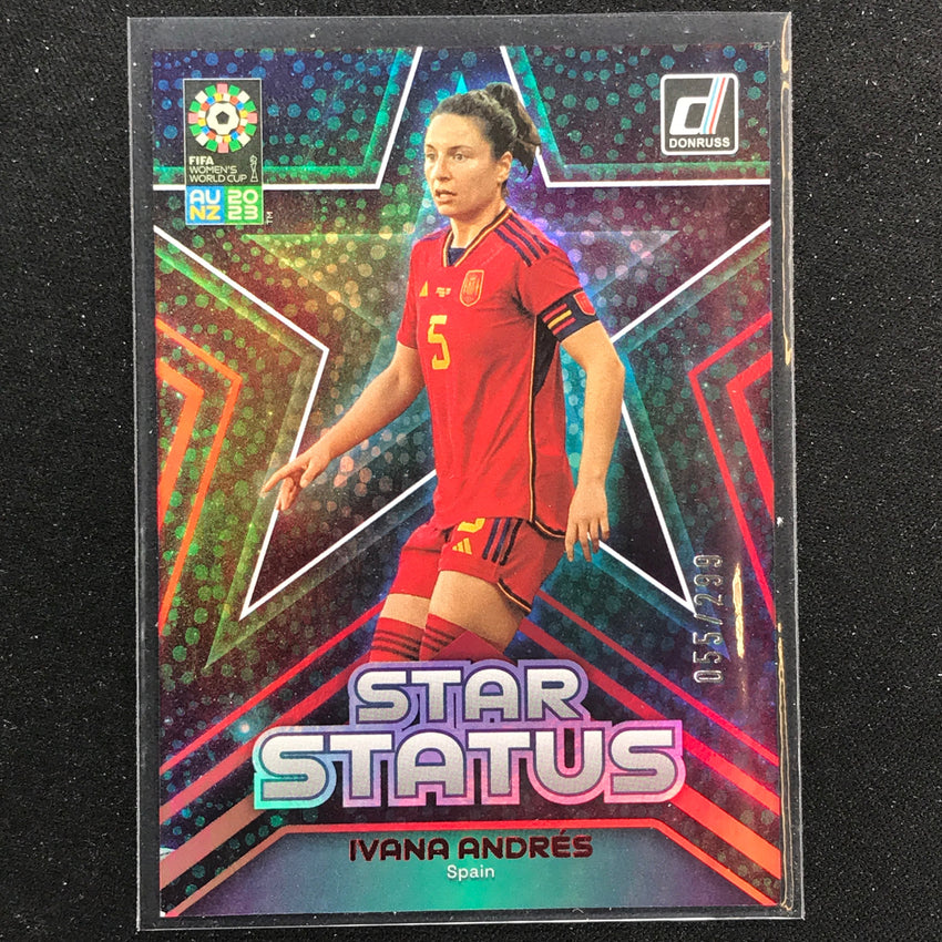 2023 Donruss Fifa Womens World Cup Ivana Andres Star Status Red 55/299