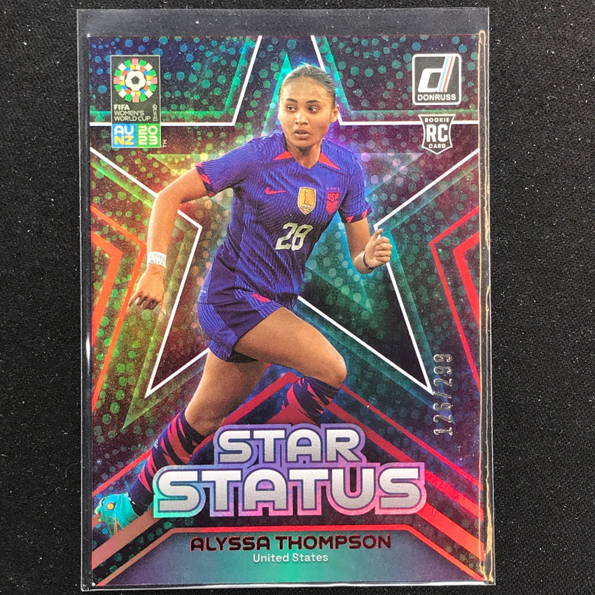 2023 Donruss Fifa Womens World Cup Alyssa Thompson Star Status Red 126/299