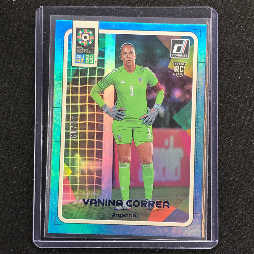 2023 Donruss Fifa Womens World Cup Vanina Correa Rookie Blue 42/99 No 5